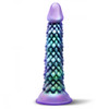 Close-up of overlapping rounded scales on Creature Cocks Eryndor dildo shaft