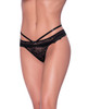 Exposed Peek-a-Boo Cheeky Panty - Black
