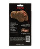Back of CalExotics Stroke It Pussy packaging with product features and details