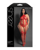 Sheer Stripped Down Teddy Bodystocking packaging - Queen Size