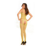 Rene Rofe Tangled Web Net Suspender Bodystocking back view - Lime