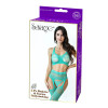 Be Savage 2pc Bralette & Garter Bodystocking - Green