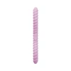 Side view of Tentra Cor flexible double-ended unicorn horn dildo