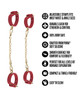 Temptasia Ardor red silicone wrist and ankle restraint set