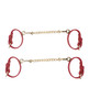 Temptasia Ardor red silicone wrist and ankle restraint set