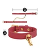 Temptasia Ardor red silicone wrist and ankle restraint set