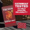 Trojan Ecstasy Heat Lubricated Condoms - 3pk