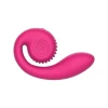 Pink SVibe GIZI Lite snail-shaped dual stimulator with spiral clitoral head