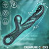 Creature Cocks - Vibropus Rechargeable Silicone Vibrator measurement chart
