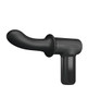 Pretty Love DJ Doctor black thrusting massage gun with silicone insertable head and pistol-grip handle.