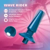 B Yours Ocean vibrating anal plug with a tapered tip and flared base.