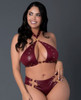 Lust Fetish Wear Burgundy - Juno - Queen Size