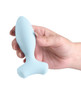 Love Notes Wildflower aqua flexible silicone vibrating plug.