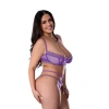 Exposed Sheer Passion Demi Bra & High Cut Tanga - Queen Size