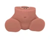 Side view of the beige Ultimate Booty masturbator.