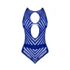 Love Rhinestone Crystal Teddy front view - Blue