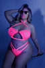 Glow Lights Off Lace Halter Bralette & Matching Cage Panty