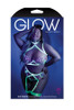 Glow In A Trance Harnessed Cage Bra, Garter Belt & Panty