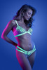 Glow Night Vision Bralette & Cage Panty