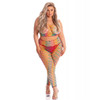 Pink Lipstick Roy G. Biv 2pc Bodystocking