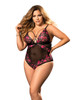 Mapale Demi Cup Lace & Mesh Teddy