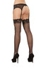 Dreamgirl Fishnet Thigh Highs with Lace Top