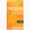 Trojan Ultra Ribbed Lubricated Condoms - 12pk