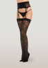 Dreamgirl Sheer Suspender Garter Pantyhose with Thigh High Stockings