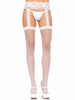 Leg Avenue Sheer Lace Top Stockings with Garter Belt