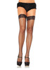 Leg Avenue Stay Up Lycra Fishnet with Lace Top Thigh Hi