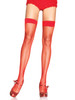 Leg Avenue Spandex Industrial Net Thigh Highs - Red Leg Avenue Spandex Industrial Net Thigh Highs - Red