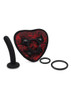 Secret Kisses Rosegasm Heart Shape Strap-On Harness with Dildo