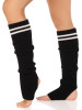 Leg Avenue Ribbed Strirrup Leg Warmers - Black Leg Avenue Ribbed Strirrup Leg Warmers - Black