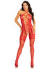 Leg Avenue Heart Net Halter Bodystocking