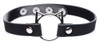 Master Series Kinky Kitty Ring Slim Choker - Black