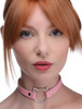 Master Series Kinky Kitty Ring Slim Choker - Pink