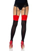 Leg Avenue Lycra Cuban Heel Two Toned Stocking Leg Avenue Lycra Cuban Heel Two Toned Stocking