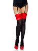 Leg Avenue Lycra Cuban Heel Two Toned Stocking Leg Avenue Lycra Cuban Heel Two Toned Stocking