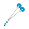 Nixie Metal Butt Plug & Fur Cuff Set - Blue Nixie Metal Butt Plug & Fur Cuff Set - Blue