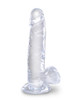 King Cock Clear 7" Dildo with Balls King Cock Clear 7" Dildo with Balls