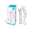 Glas Double Pleasure 2pc Glass Dildo Set