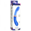 Prisms Vibra-Glass 10X Bleu Dual Ended G-Spot Silicone/Glass Vibrator