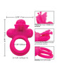 CalExotics Silicone Rechargeable Butterfly Dual Ring