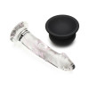 Pleasure Crystals 5.6" Glass Dildo with Suction Cup