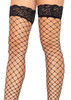 Leg Avenue Lace Top Fence Net Thigh Highs