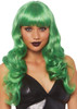 Leg Avenue 24" Misfit Long Wavy Bang Wig - Green Leg Avenue 24" Misfit Long Wavy Bang Wig - Green