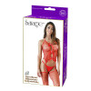 Be Savage Sweetheart Rhinestone Bodystocking