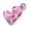 Icicles No. 75 Beaded Heart Shaped Glass Plug