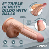 Jock Hard Core 5" Triple Density Dildo with Balls