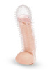 Size Up 1.5" See-Thru Textured Stretch Penis Sleeve